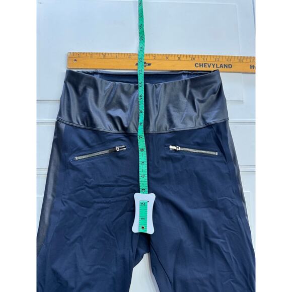 ADAY Throw It Higher Leggings High Rise Pants Navy Blue Black S Small Athleisure - Picture 7 of 8